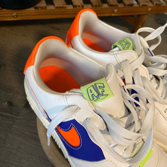 Nike Airforce 1 neon color block sneakers - Picture 9 of 10